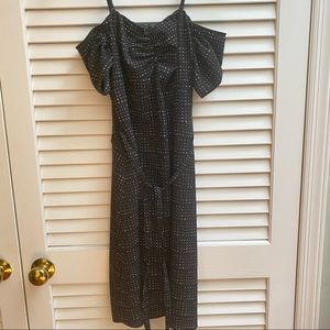 SOLD Banana Republic Cold Shoulder Black Dress Size XS